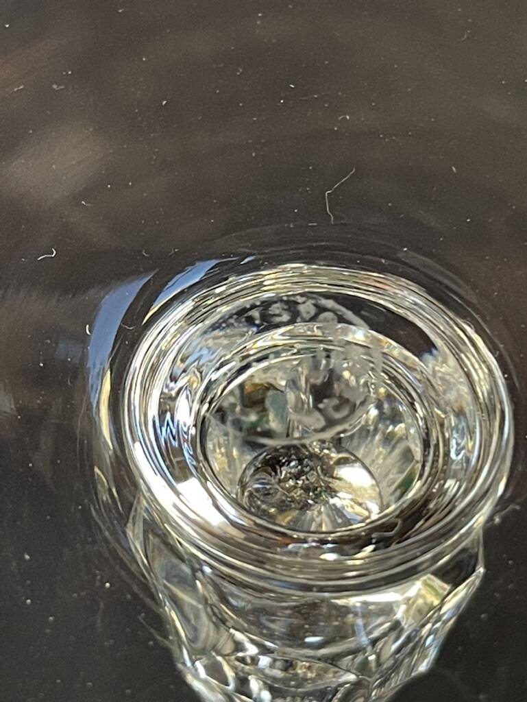 6 Saint Louis water glasses cut Lozère service stamped