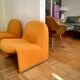 Giancarlo Piretti's Alky armchair for Castelli, 1970s orange-yellow