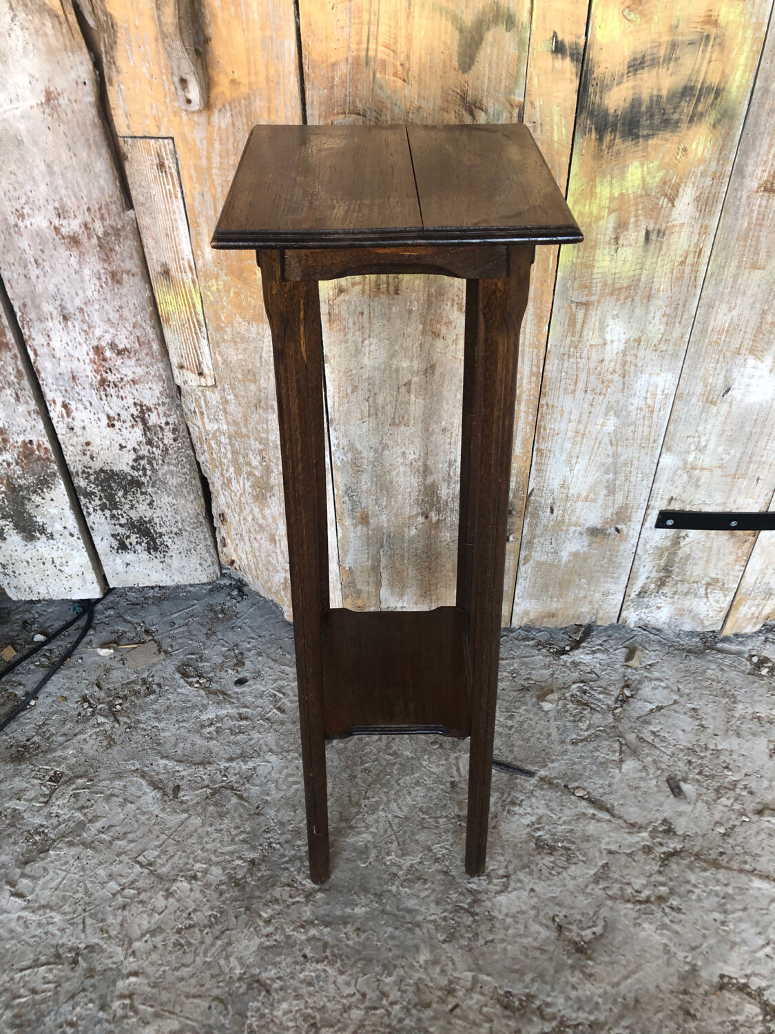 Sellette porte pot bois vintage