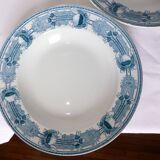 3 vintage CM&C Massena model soup plates