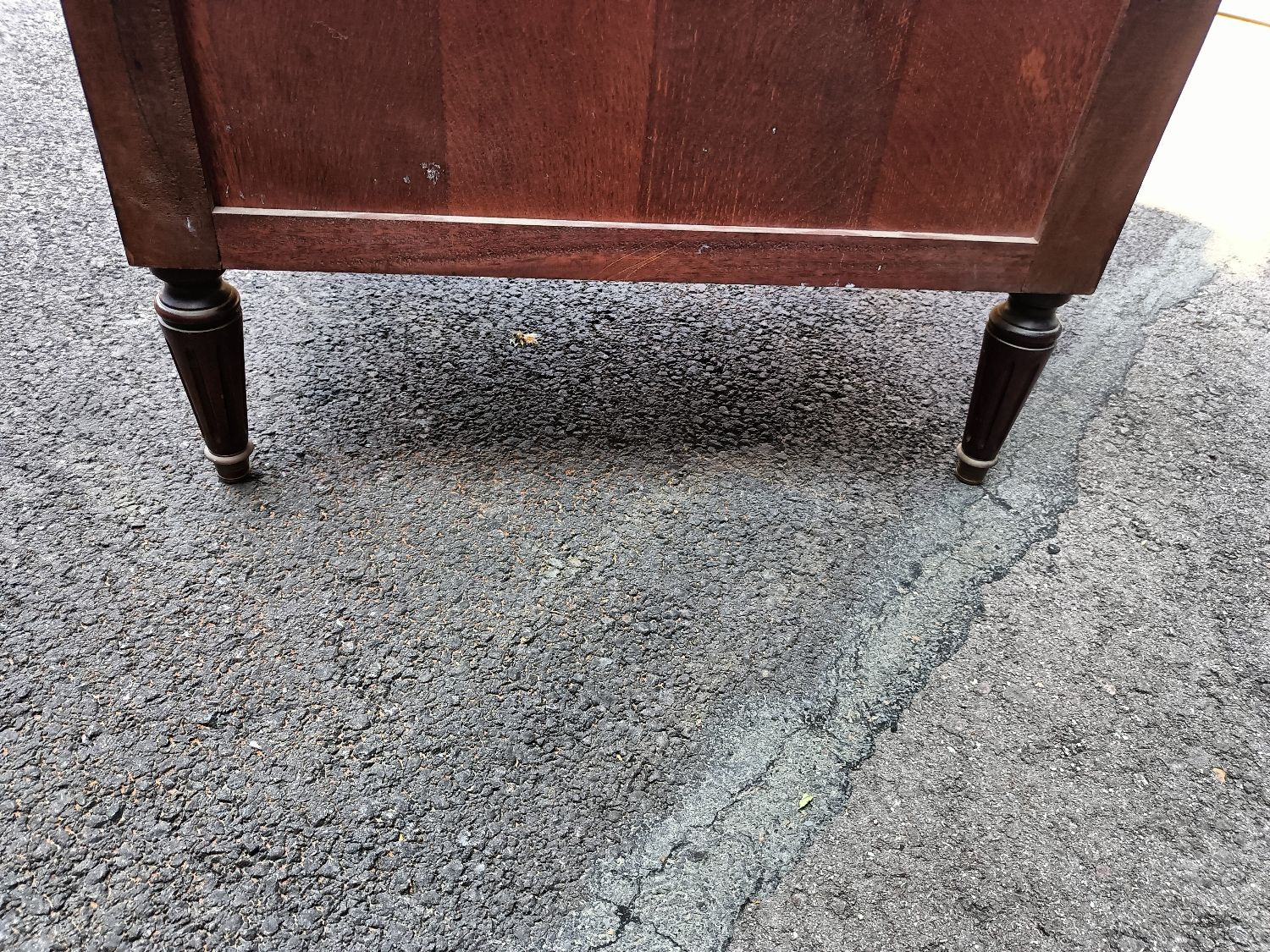 Louis XVI marble top chest of drawers