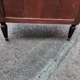Louis XVI marble top chest of drawers
