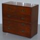 Commode de campagne estampillée Army & Navy C.S.L avec bureau rabattable