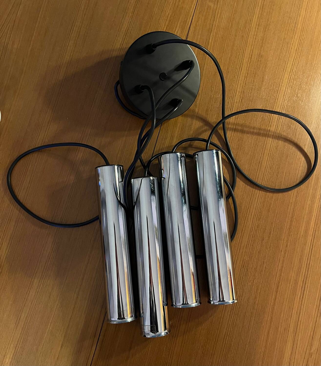 Pendant lamp 70s 4 lights Roffmeister Leuchten
