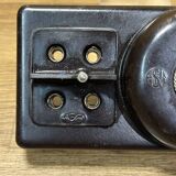 Interrupteur bakelite , années 50, avec portes fusibles