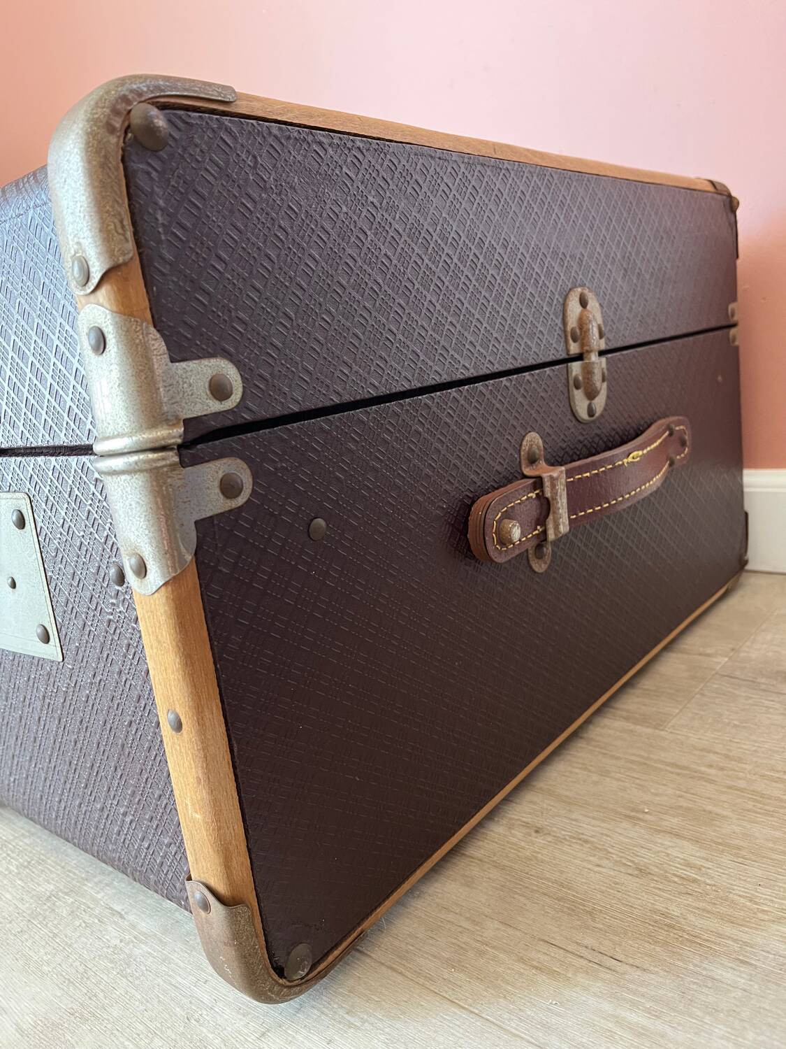 Old travel trunk