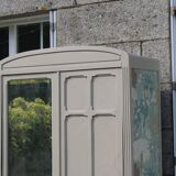 Vintage upholstered Parisian wardrobe