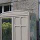 Vintage upholstered Parisian wardrobe