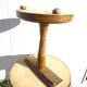 Solid wood pedestal table, Ø60cm