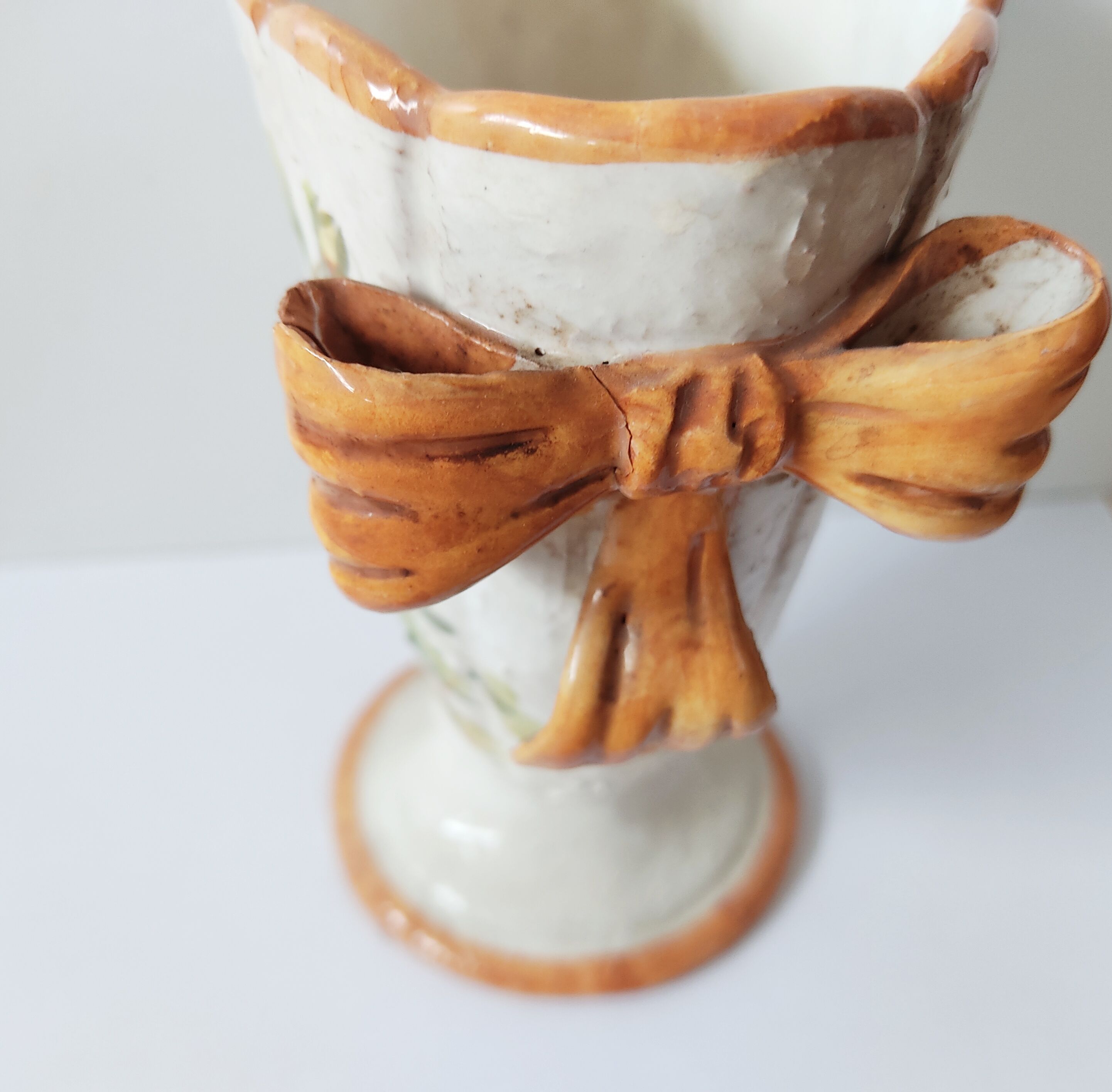 Vase vintage en faïence italienne