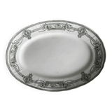 Plat ancien en terre de fer Saint Amand et Hamage