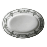 Plat ancien en terre de fer Saint Amand et Hamage