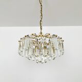 1 of 2 Crystal Glass Chandelier by J.T. Kalmar