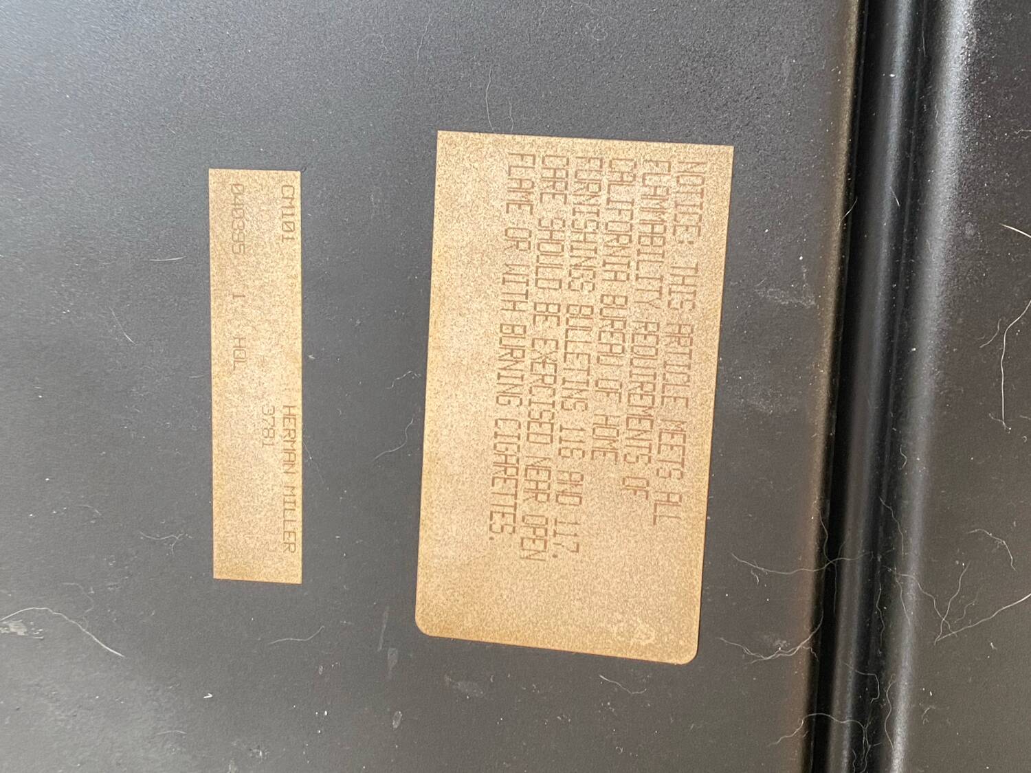 6 Herman Miller armchairs 1970