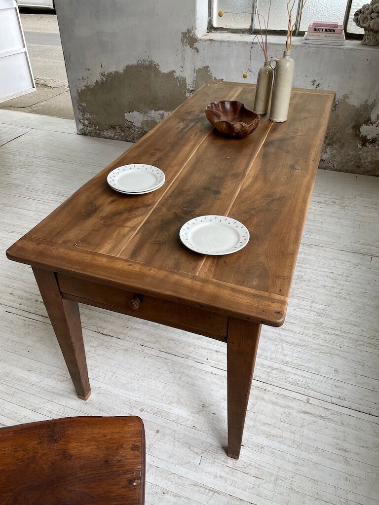 Walnut farm table 190cm
