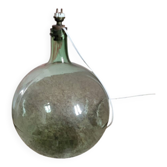 Vintage glass lamp Dame Jeanne carboy