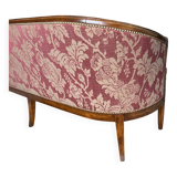 Set of Louis XVI style basket benches, 2 and 3 seats