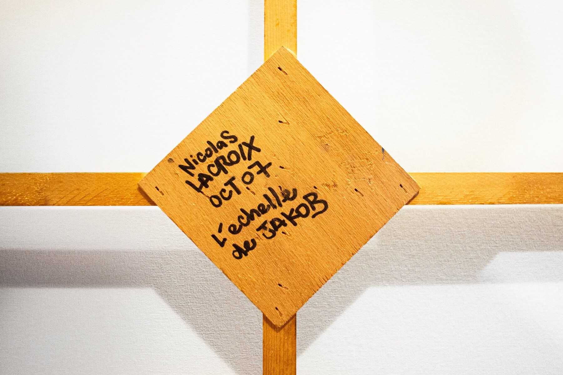 Nicolas Lacroix, Opera la scala di Jakob, 2007, Olio su tela