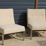 Pair of Georges Friedmann armchairs