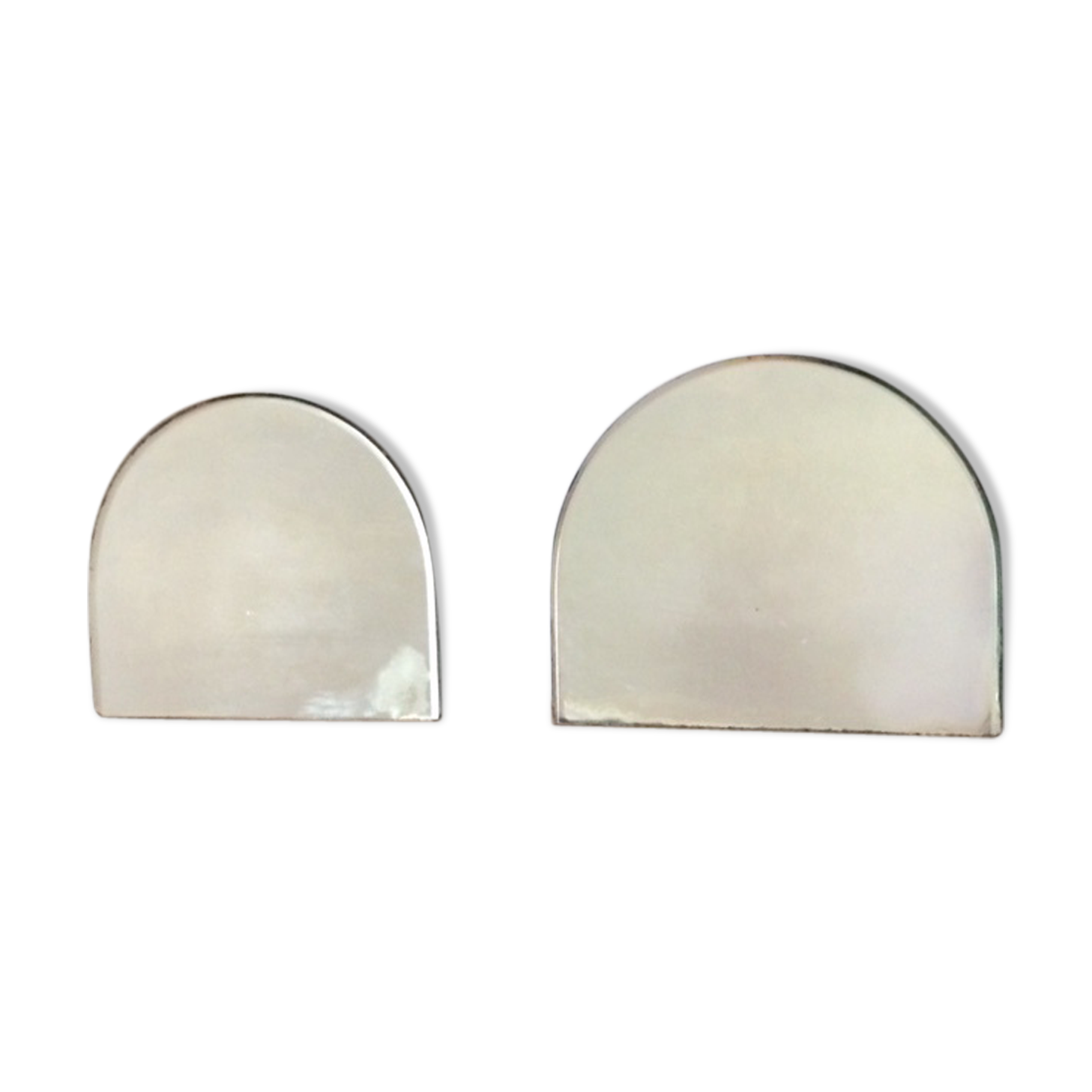 Pair of bevelled mirrors