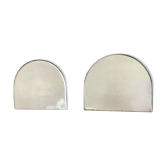 Pair of bevelled mirrors