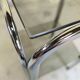 Vintage chrome saddle