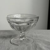 Set of 10 small vintage glass ice cream bowls.