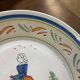 Pair of HB Quimper earthenware plates from the 1920s