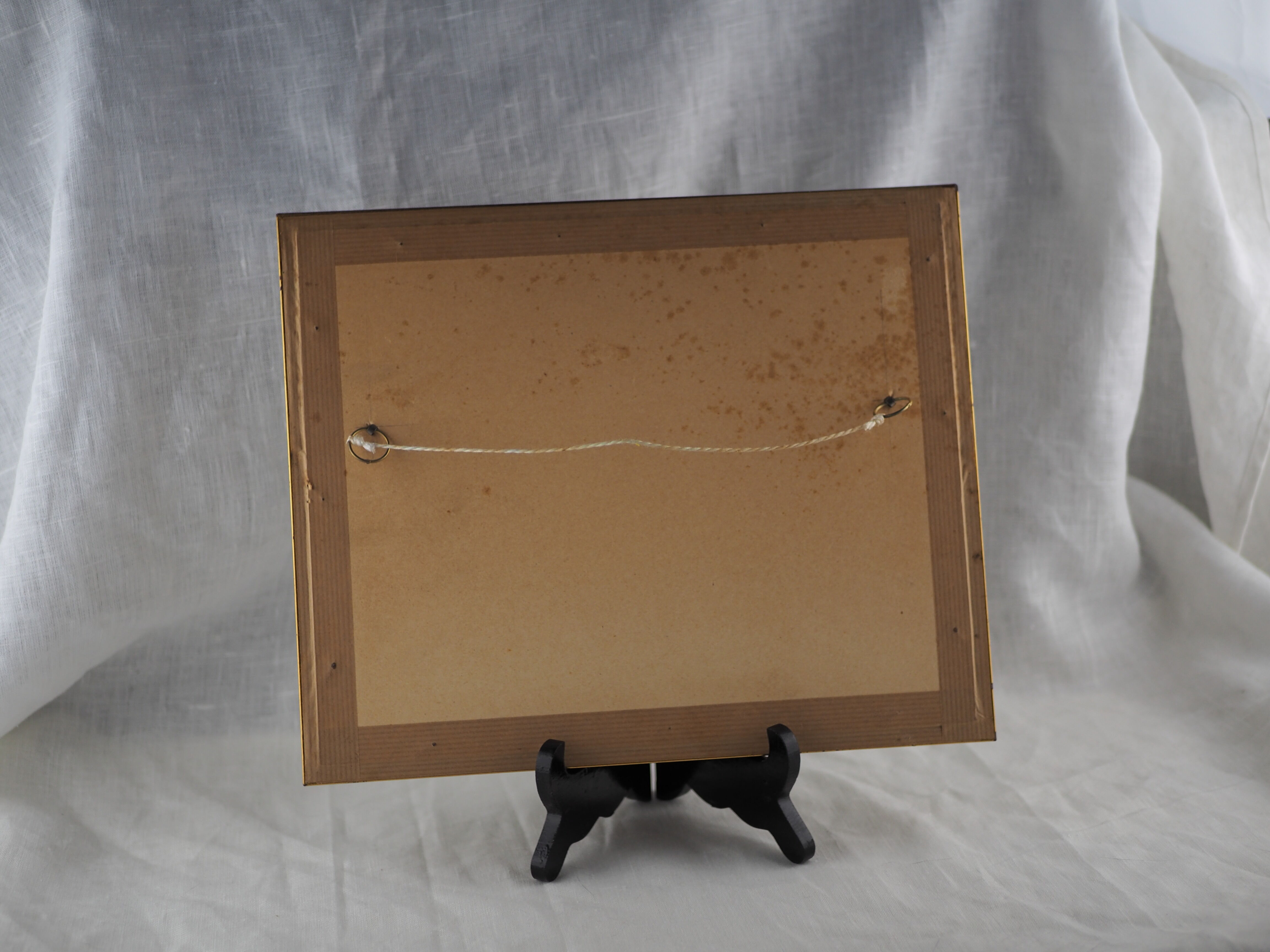 River and its two boats overlooked by a falling willow - Monique Perceval