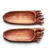 Empty pocket, carved wooden legs, 70s