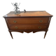 Vintage chest of drawers in solid cherry wood, 2 large drawers, Louis XVI style.