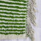 Handmade green Beni Ouraine rug