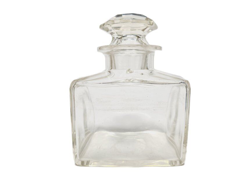 Biedermeier crystal tea box, Germany, 1890s