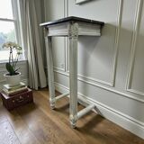 Vintage console / wall table with marble