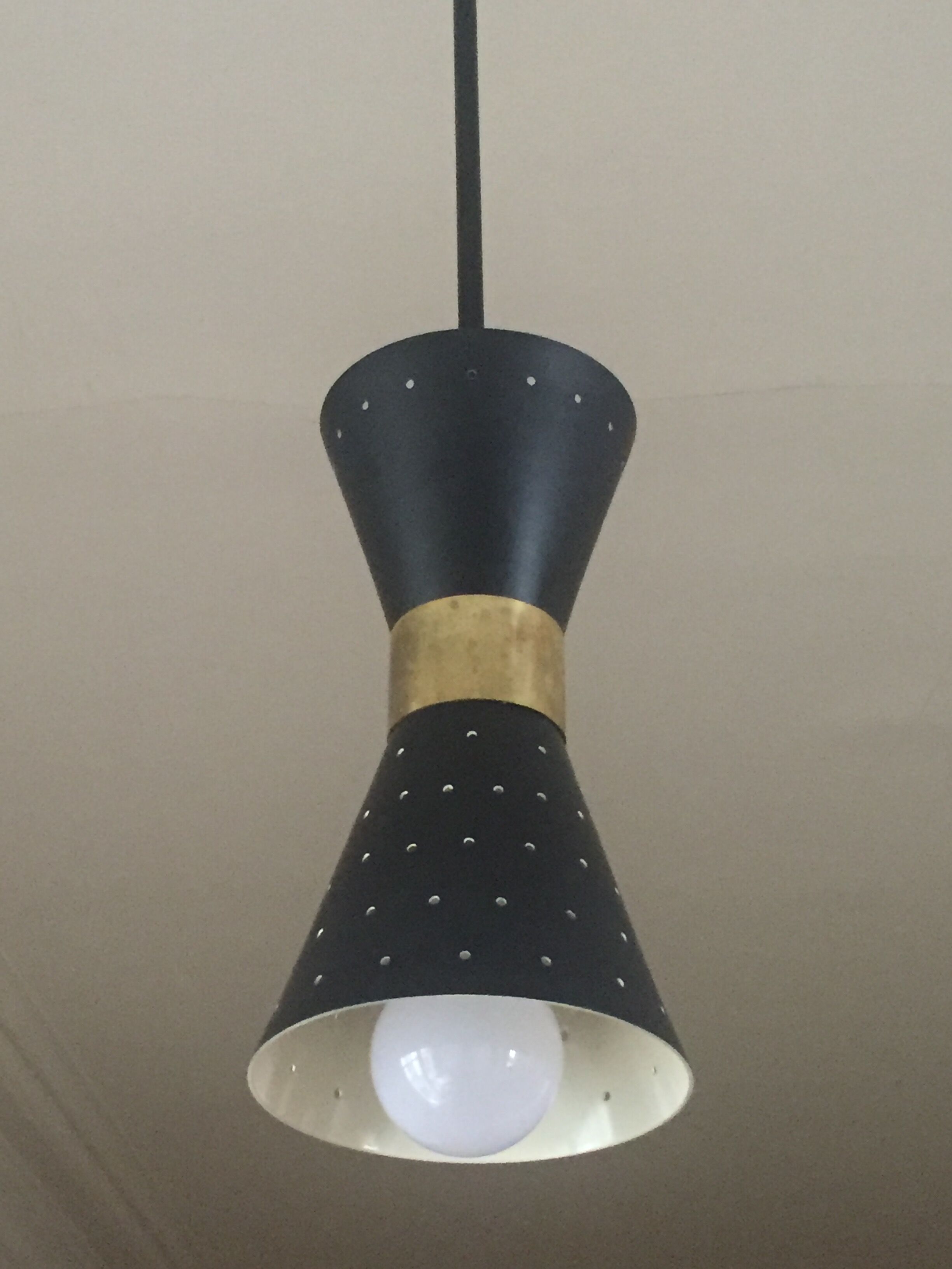 Chandelier in the style of the Italian creations of the 50s