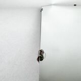 1950's French Wall Mirror with Chrome Fittings