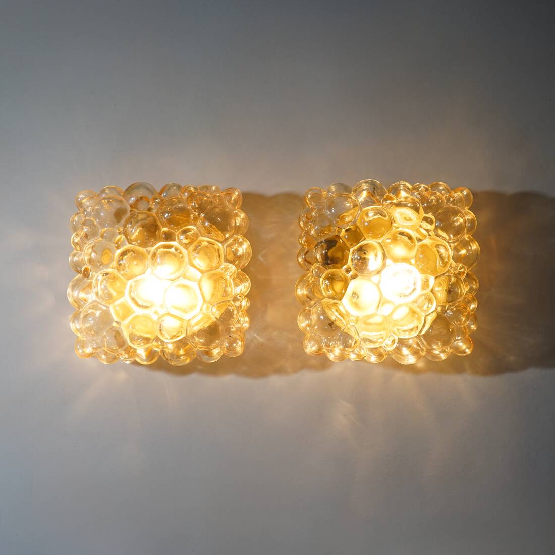 Pair of ceiling lamps by Helena Tynell for Limburg, 1970s