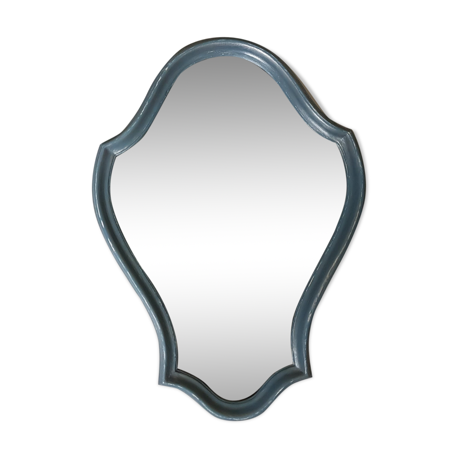 Baroque mirror in louis XV-inspired wood (1960) 50 x70 cm