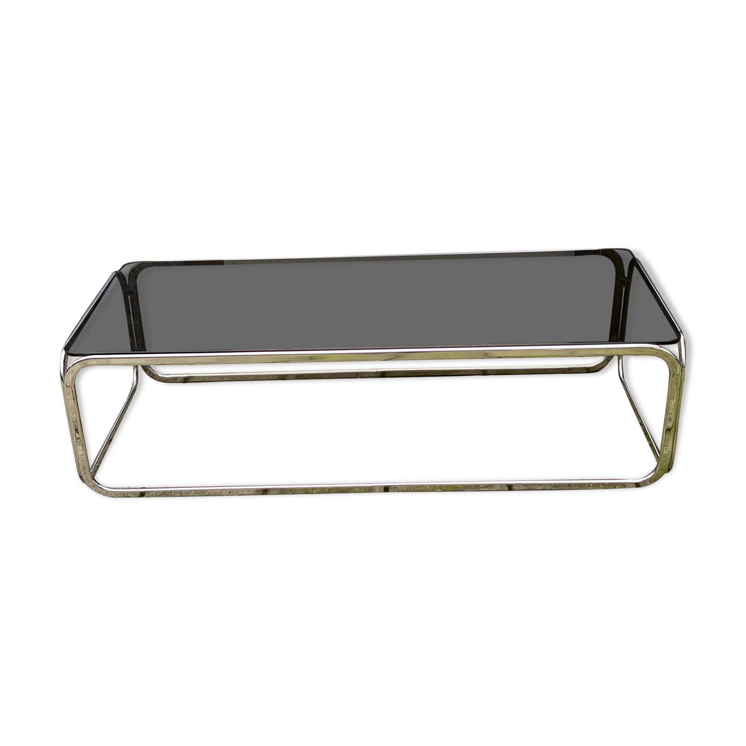 1970’s Chrome and Smoked Glass Salon table