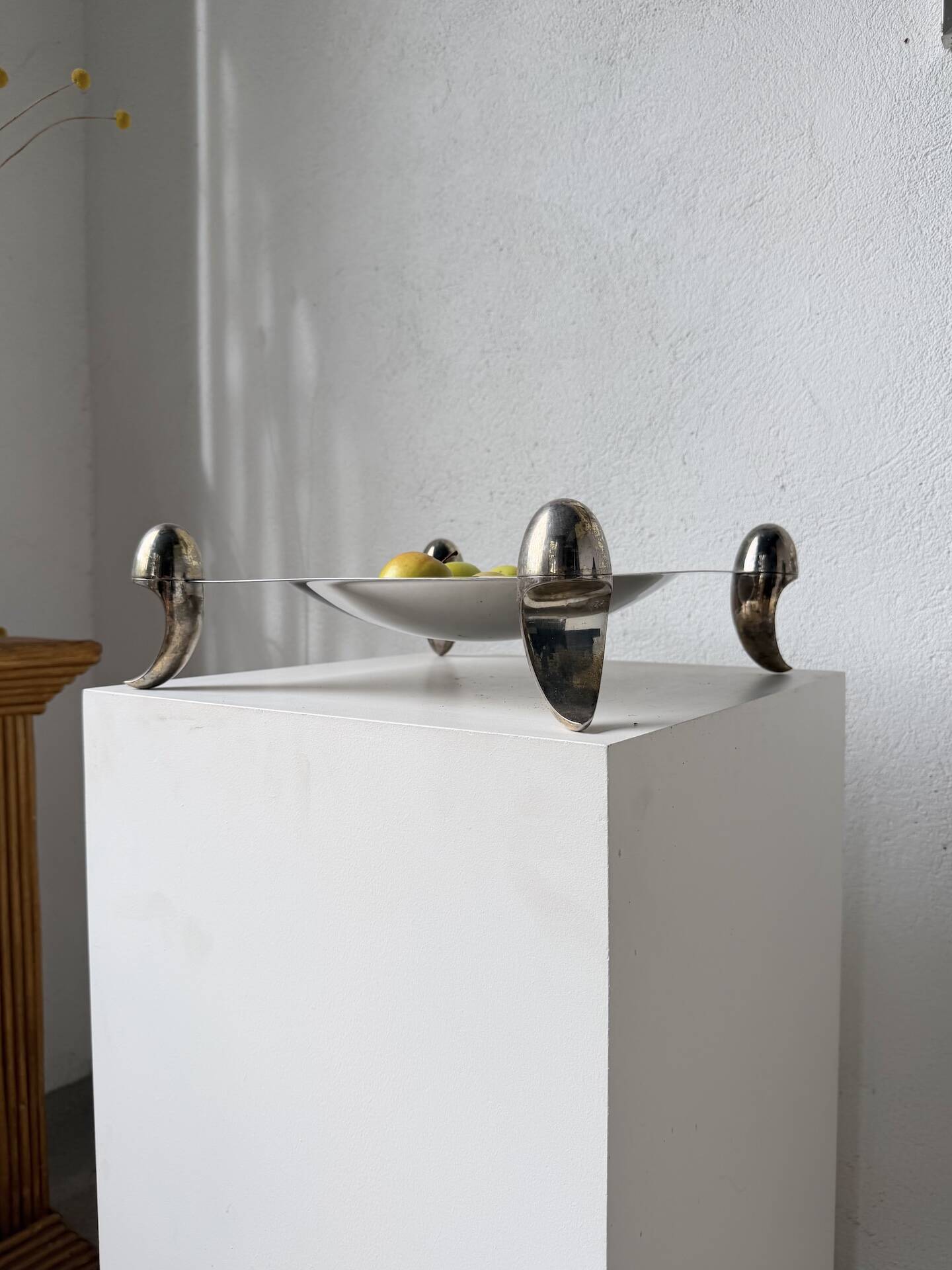 Silver-plated fruit bowl