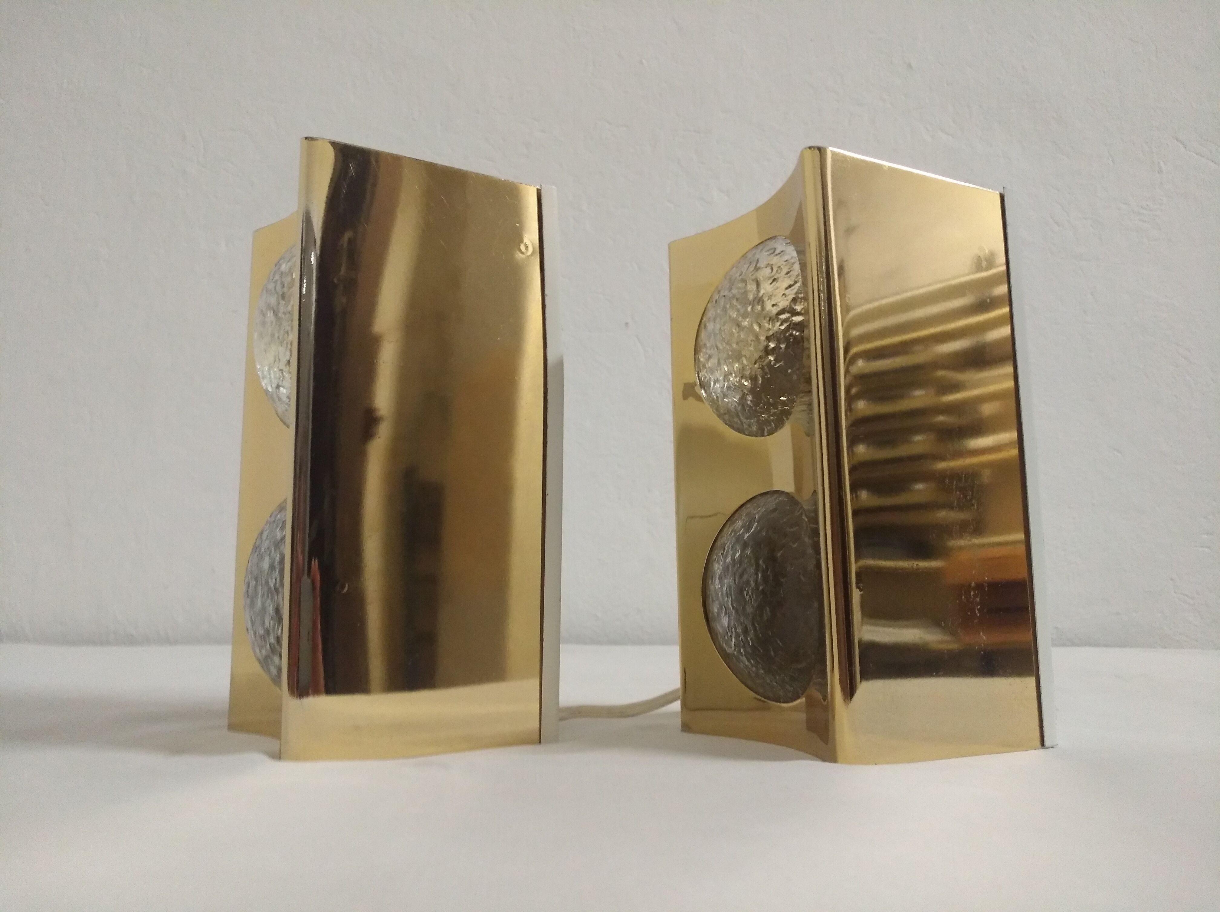 Pair of wall sconce 70s