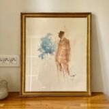 Illustration on vintage paper