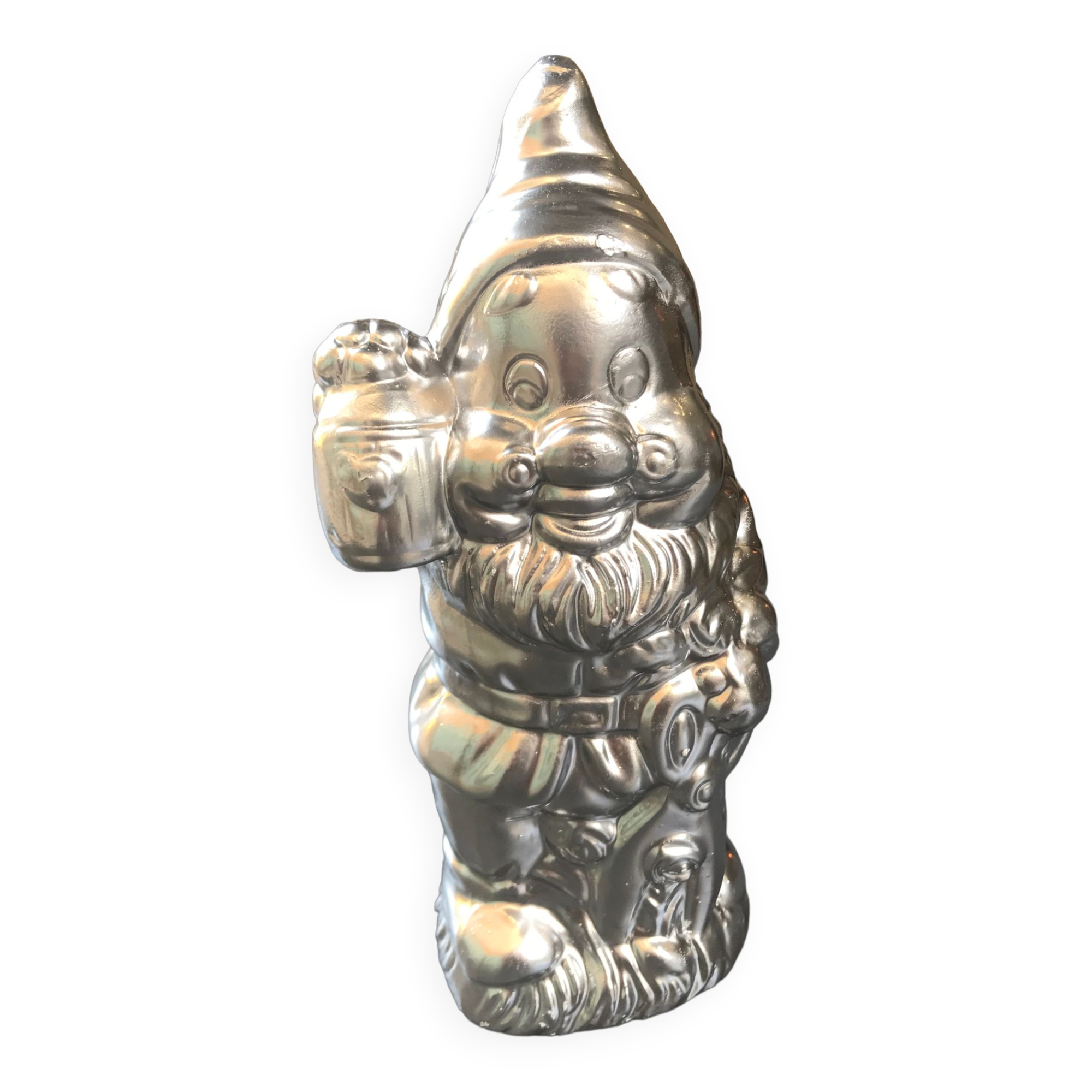 Garden gnome with lantern