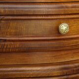 Louis XV bedside table in solid walnut