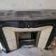 Louis XV style fireplace in black marble