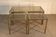 A triptych of tables, brass, 1970