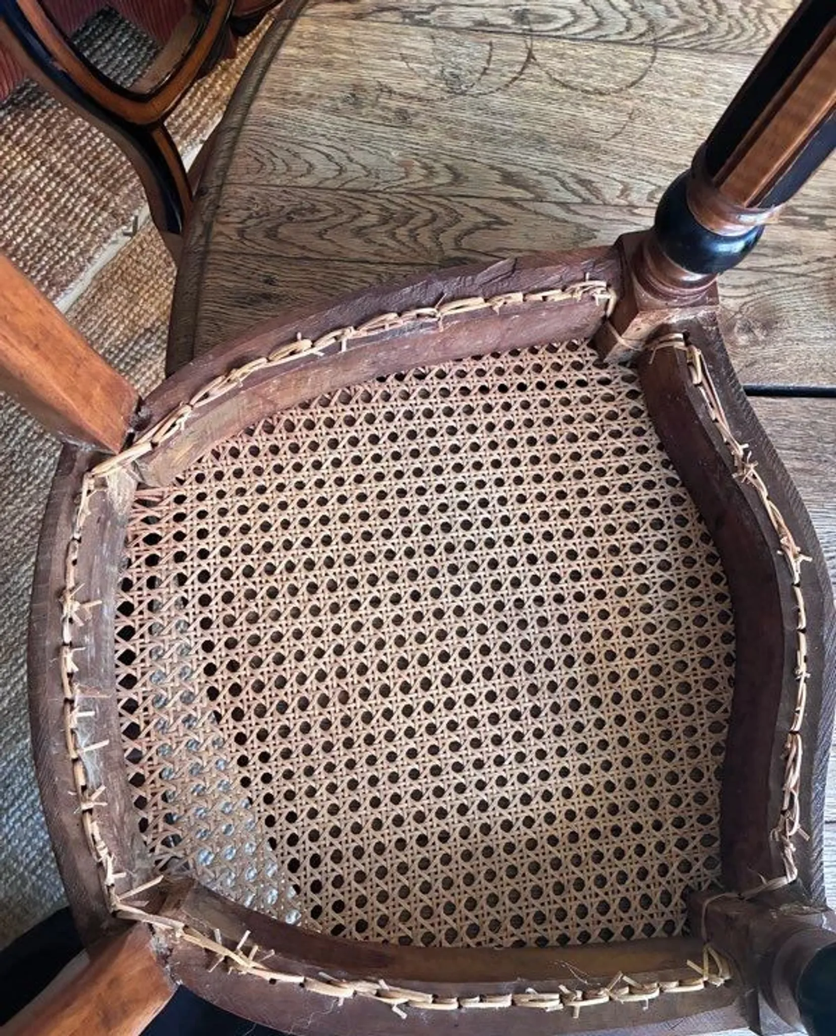 Chaises Médaillon Napoléon III- Cannage fait main