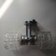 60s globe glass wall light