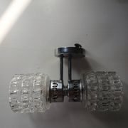 60s globe glass wall light