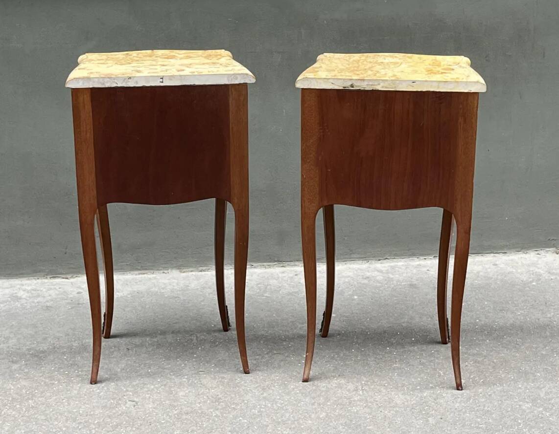 Pair of Louis XV style bedside tables